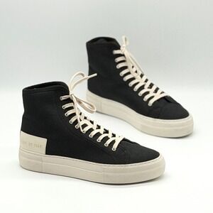 WOMAN BY COMMON PROJECTS  Tournament High Top Sneakers Women 37 Black Canvas